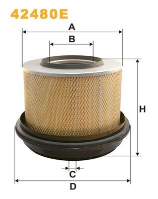 WIX FILTERS Õhufilter 42480E